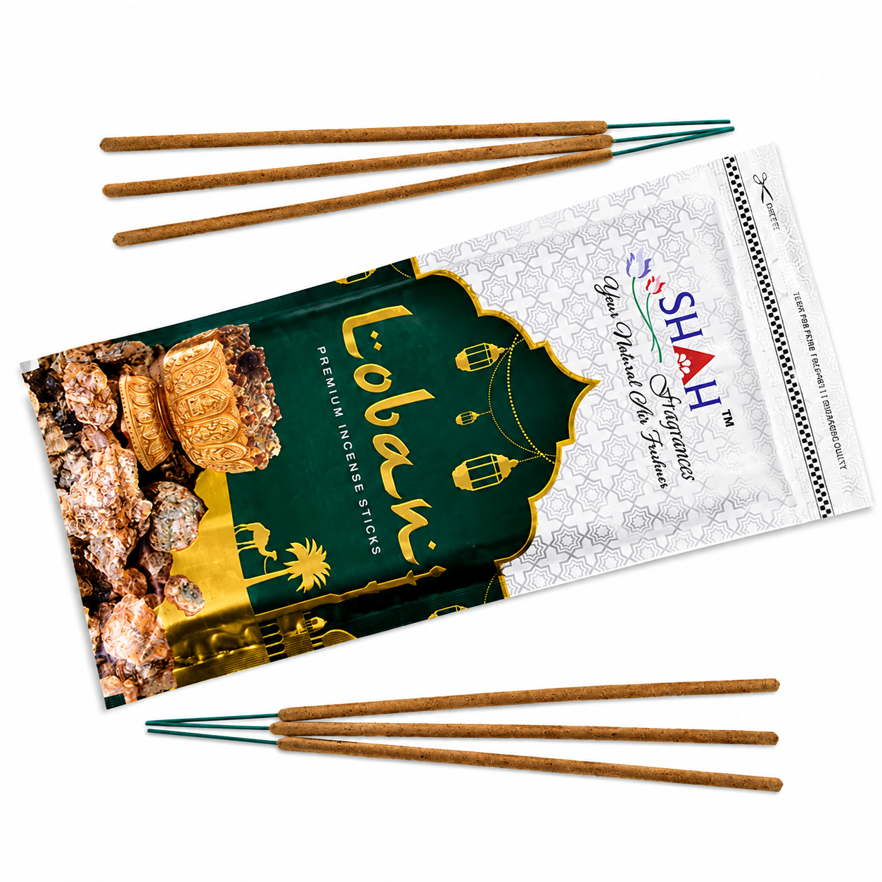 Shah Fragrance Loban Premium Incense Sticks | 140 GM | Long Lasting | Full Peace of Mind | Pooja