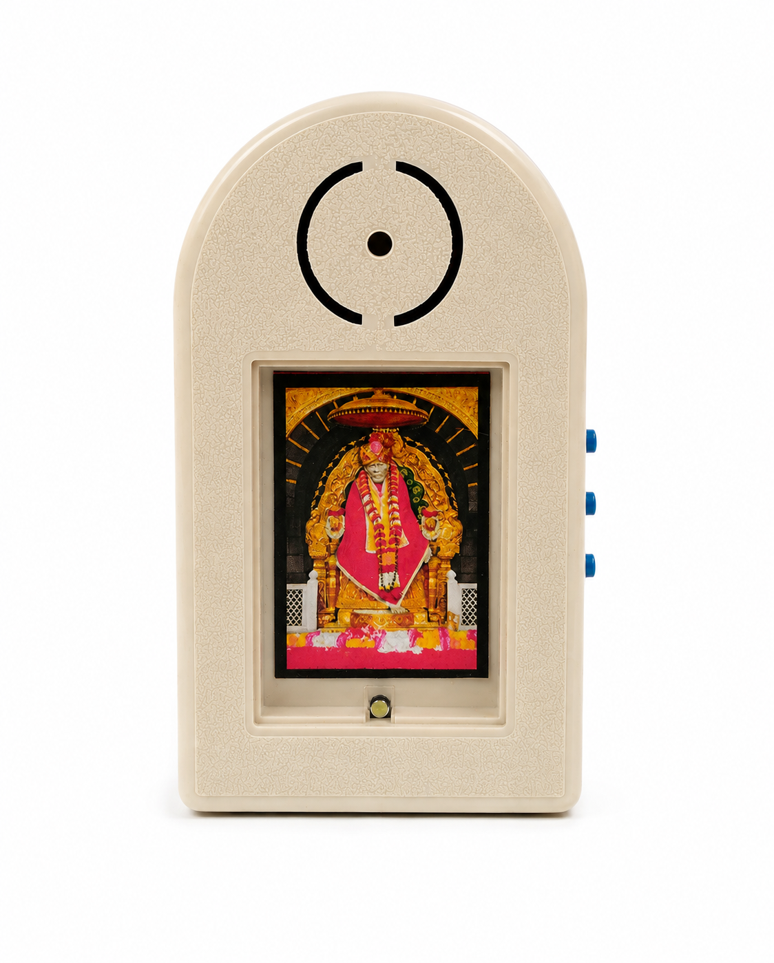 Shirdi Sai Baba Mantra Chanting Machine | Pink | 21 Sacred Mantras | 150 GM | Meditation Pooja Worship