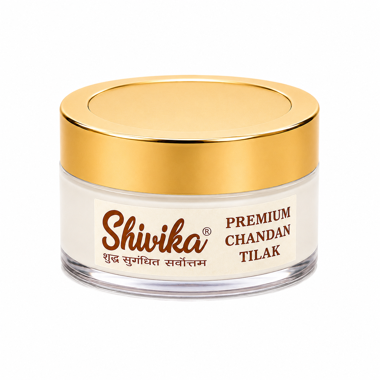 Shivika Premium White Chandan Tilak | Natural Saffron & Rose Water | Pooja Essentials