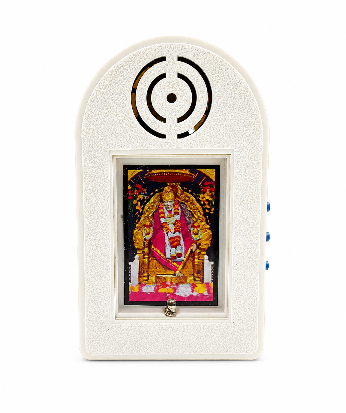 Shirdi Sai Baba Mantra Chanting Machine with 21 Mantras for Meditation, Pooja & Worship – Grey