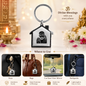 Shirdi Sai Baba Divine Keychain for Bike, Car & Everyday Keys | Spiritual Silver-Tone Key Ring