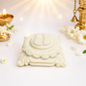 Sacred Sai Baba Charan Paduka | White Lotus Feet Idol for Home Mandir & Pooja
