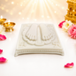 Sacred Sai Baba Charan Paduka – White Marble Finish Footprints for Home Mandir & Pooja
