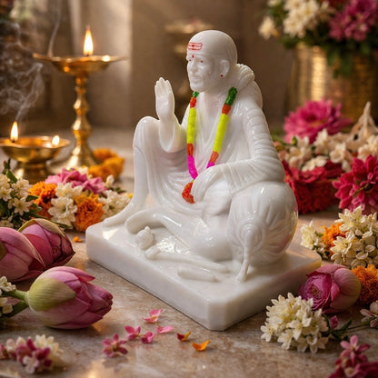 Sai Baba Sitting Blessing Statue
