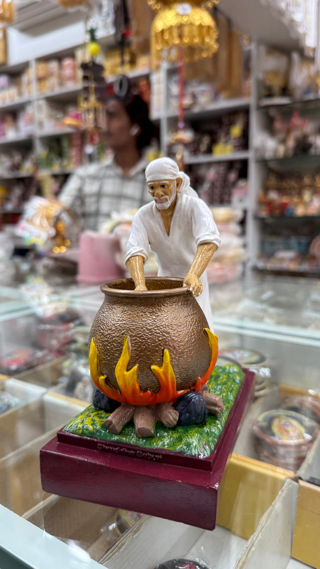 Sai Baba Making Food Handi