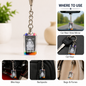 Shirdi Sai Baba Crystal Keychain | Om Sai Ram Devotional Key Ring for Car, Bike, Bags & Everyday Use