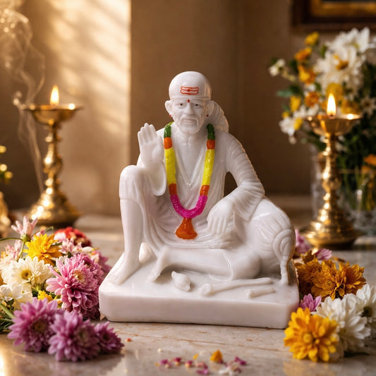 Sai Baba Sitting Blessing Statue
