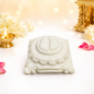 Pure White Sai Baba Charan Paduka – Sacred Marble-Style Holy Feet for Home Mandir & Daily Pooja