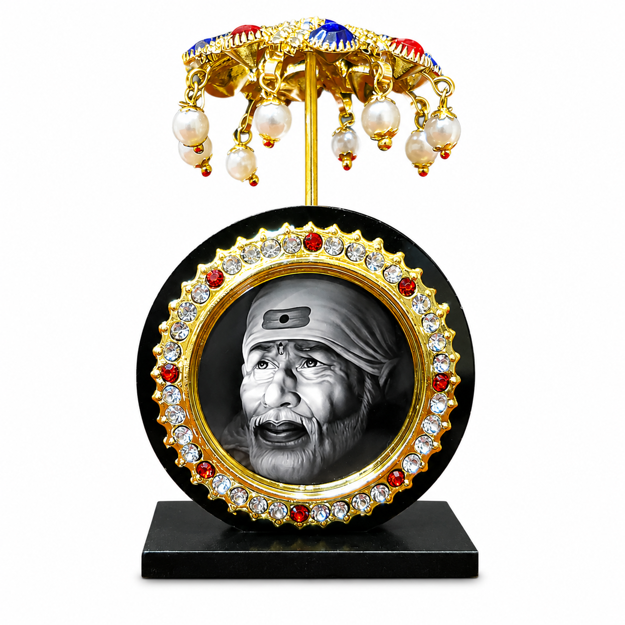 Acrylic Sai Baba Idol (3 inch) | Car Dashboard & Home Devotional