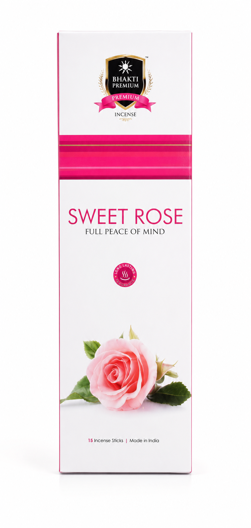 Alaukik Sweet Rose Incense Sticks | 100 GM | Brown Stick 9 Inch | Pooja Meditation & Aromatherapy