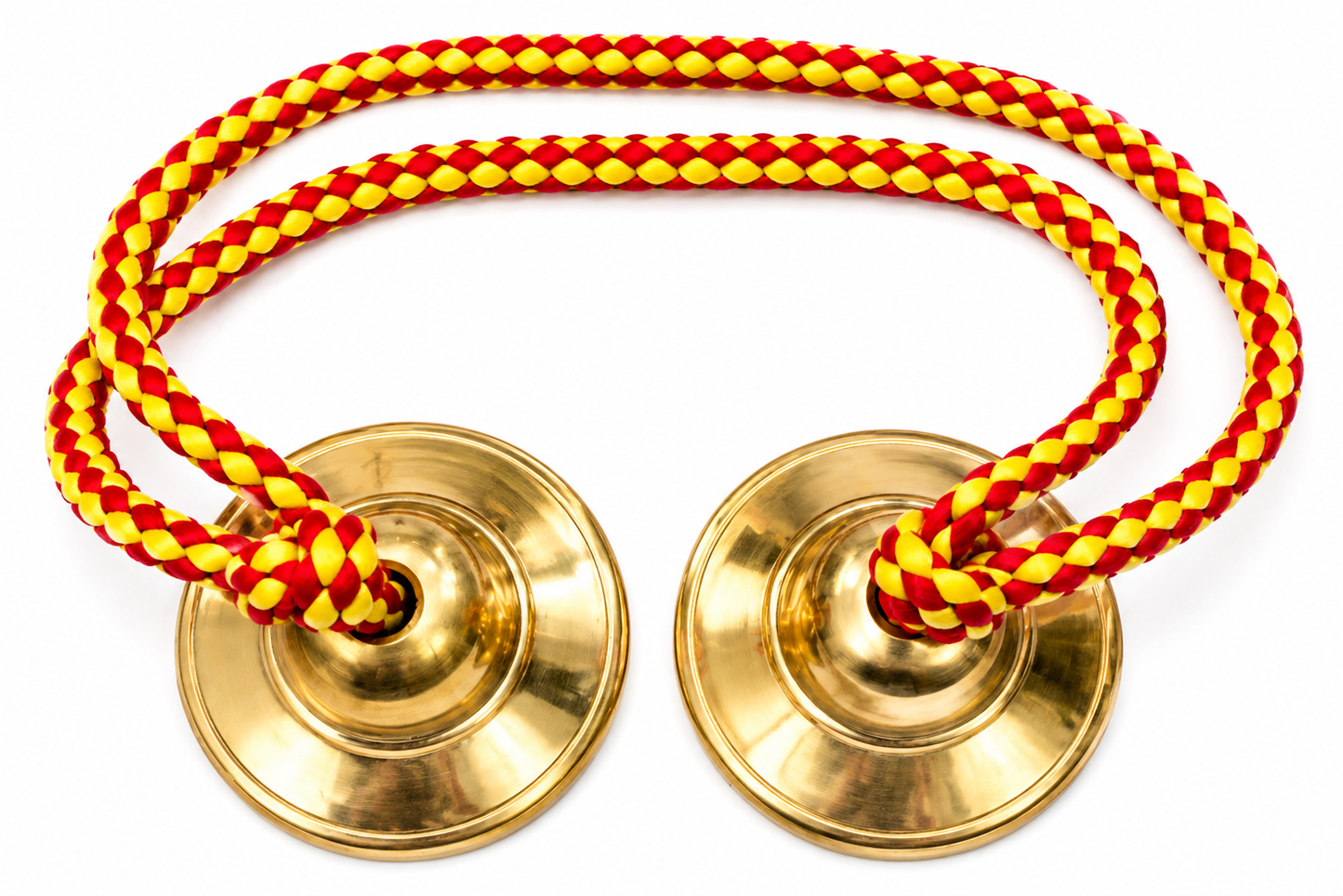Brass Manjeera | Pure Brass Hand Cymbals Pair | Handcrafted | Pooja Bhajan Kirtan & Devotional Music