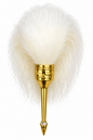 Chamar Sacred Fly Whisk | White | Metal Body | Himalayan | Pooja Gurudwara Laddu Gopal | Ashta Mangalam