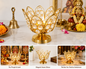 Crystal Lotus Diya | Brass | 4x4 Inch | Oil Lamp | Pooja Home Decor & Gifting