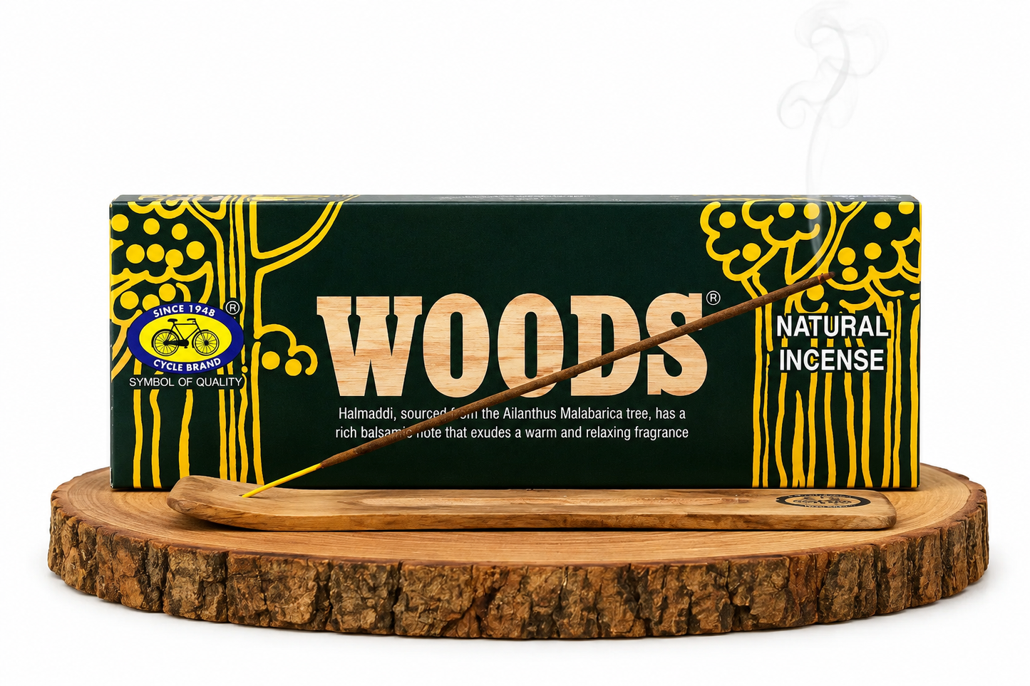 Cycle Brand Woods Natural Incense Sticks | 880 GM | Premium Agarbatti | Pooja Meditation & Aromatherapy