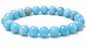 Natural Aquamarine Bracelet | Reiki Feng Shui | 23 Beads 8mm | Charged by Reiki Grand Master | 7 Chakra | Men & Women
