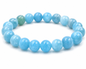 Natural Aquamarine Bracelet | Reiki Feng Shui | 23 Beads 8mm | Charged by Reiki Grand Master | 7 Chakra | Men & Women