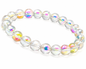 Natural Aura Quartz Bracelet | Reiki Feng Shui | 22 Beads 8mm | Charged by Reiki Grand Master | 7 Chakra | Men & Women