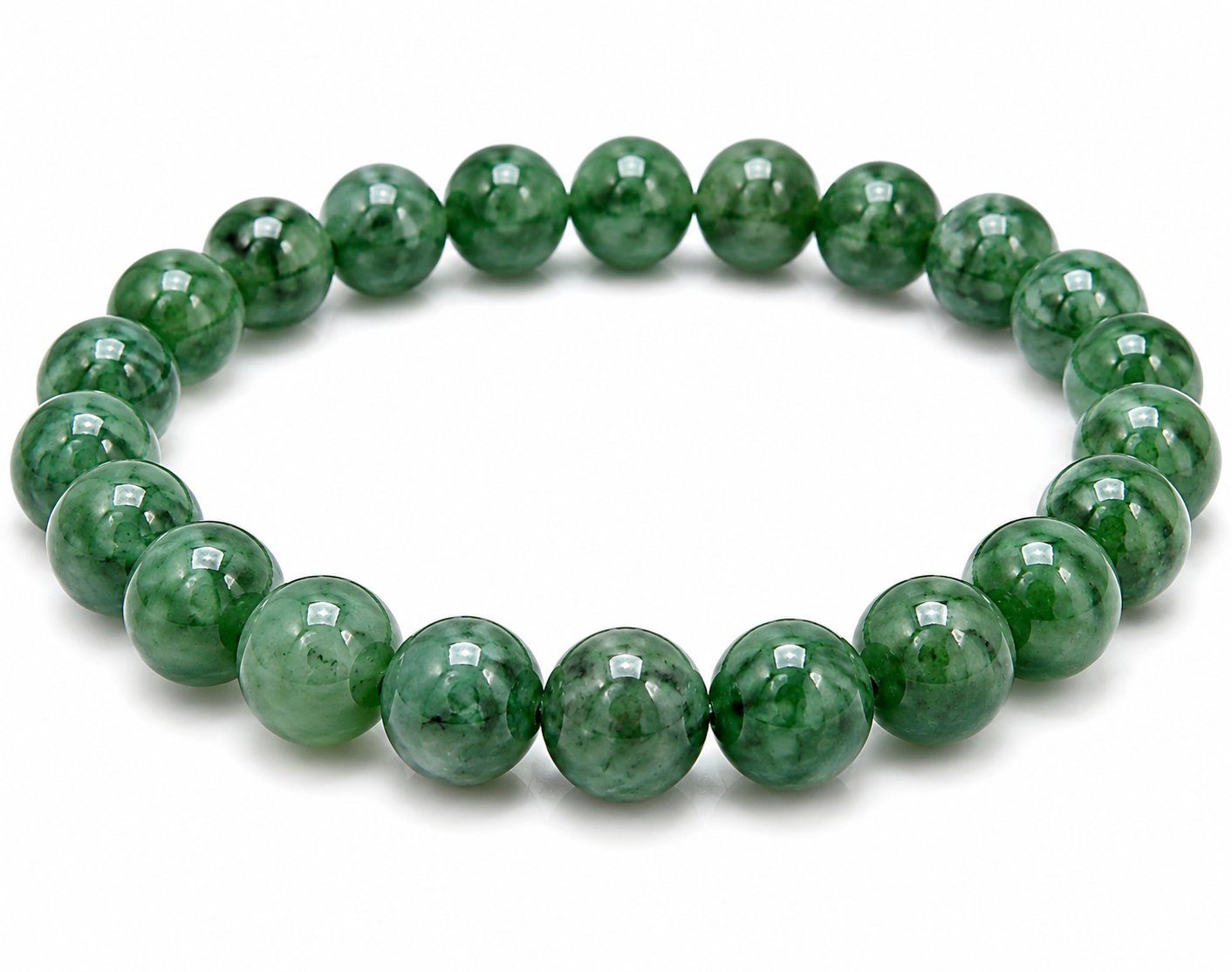 Natural Green Aventurine Bracelet | Stone of Opportunity | 22 Beads 8mm | Crystal Gemstone | Stretchable | 18g | Girls & Women