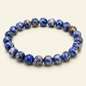 Natural Sodalite Bracelet | Crystal Gemstone | 22 Beads 8mm | Stretchable | 18g | Girls & Women | Everyday Wear