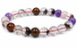 Natural Super Seven Bracelet | Reiki Feng Shui | 22 Beads 8mm | Charged by Reiki Grand Master | 7 Chakra | Men & Women