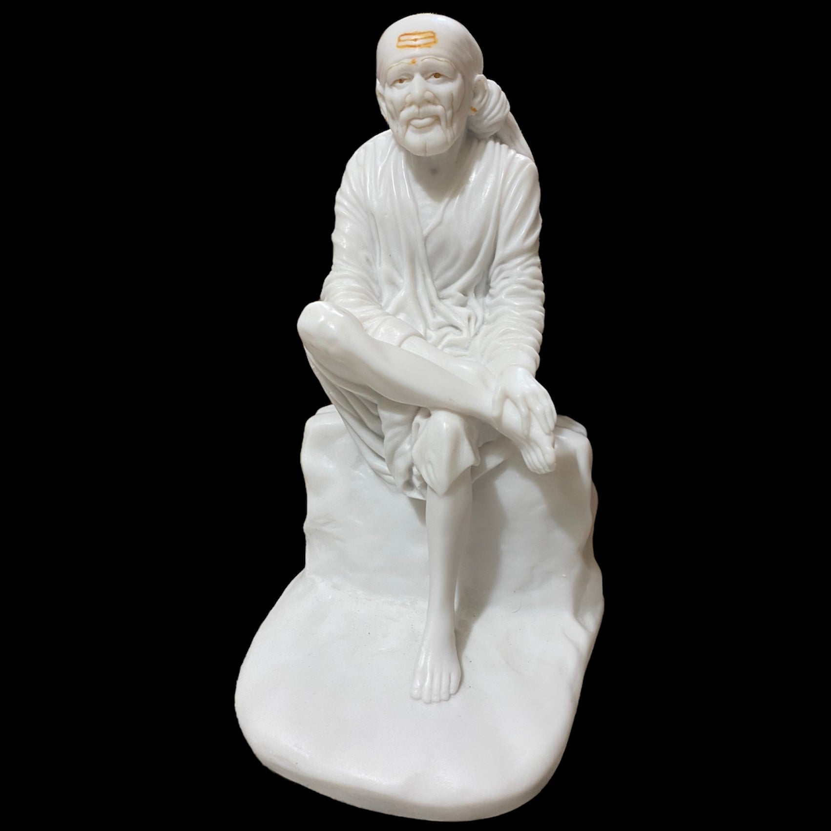 Sai Baba Statue 12 Inch White Marble