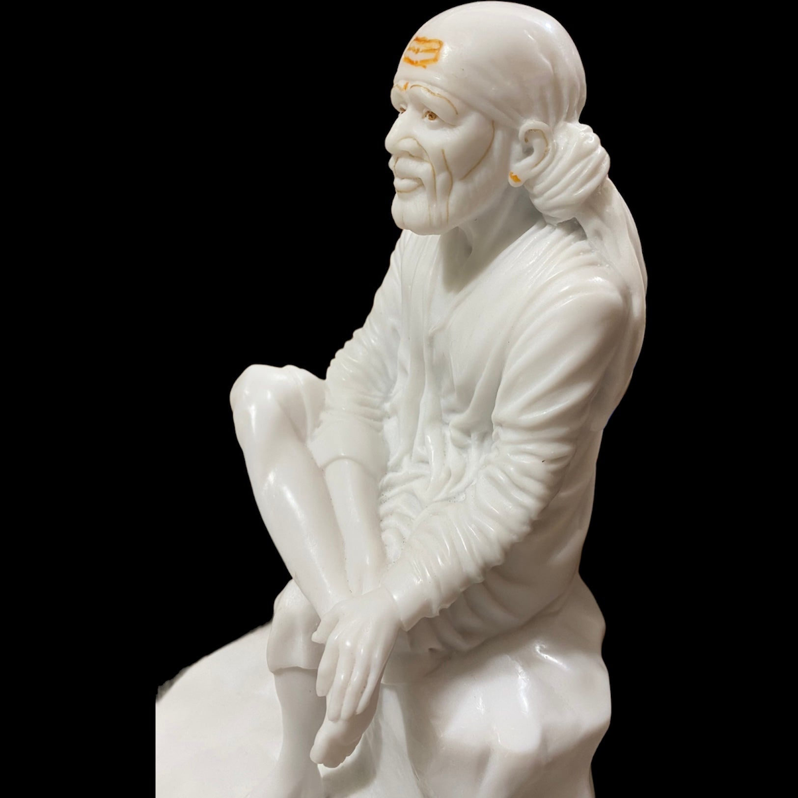 Sai Baba Statue 12 Inch White Marble