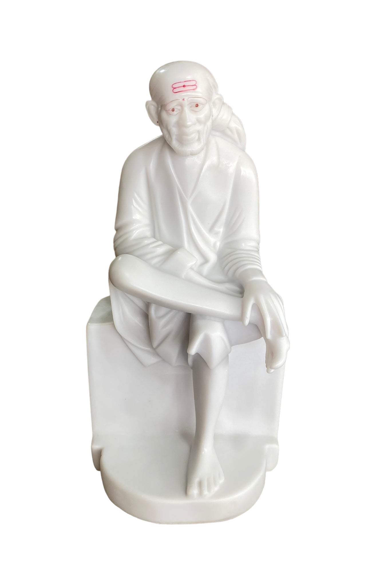 Sai Baba 18 Inch White Marble Statue