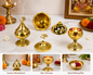Pital Brass Diya | Medium | 300 GM | Handmade Crystal Oil Lamp | Pooja & Gifting