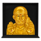 Sai Baba 3D Illusion Wall Art Photo Frame | Gold | 17.5x17.5 CM | Shirdi Sainath | Home Decor Wall Hanging
