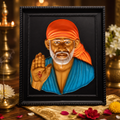 Sai Baba 3D Live Matte Finish Frame (15 x 12 inches)