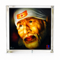 Sai Baba Blue Face Idol | Acrylic Showpiece | Car Dashboard Home & Office Decor | Multicolour | Divine Blessings