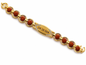 Sai Baba Brass Gold Bracelet | Alloy | 12mm Wide | Fold Over Clasp | 17g | Men & Women | Religious