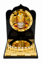 Sai Baba Gold Acrylic Car Dashboard Stand | 7x5 cm | Devotional Car Decor Gift