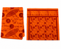Sai Baba Om Sai Ram Cotton Shawl | 56x39 Inch | Light Orange | Meditation & Pooja