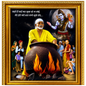 Sai Baba Shirdi Sainath Photo Frame | Handi Cooking | 6x8 Inch | Wood Lamination | Matte Gold | Antique Style | Wall Painting