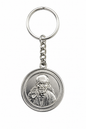 Sai Baba Silver Keychain | Stainless Steel | Laser Cut Pendant | Car Bike Home Keys | Divine Blessings Gift