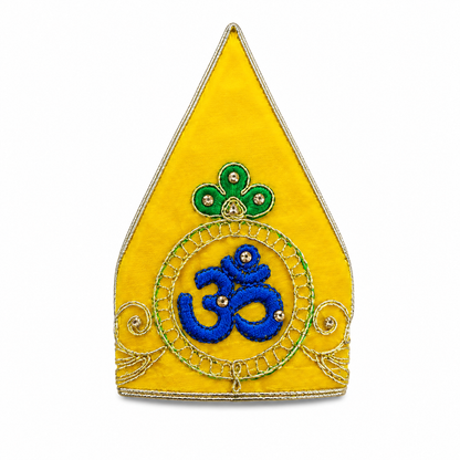 Sai Baba Velvet Dress Set | Pack of 7 | Om Printed Handcrafted | For 7.5 Inch (No. 3) Idol | Multicolour Vastra Poshak