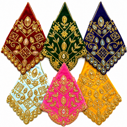 Sai Baba Velvet Dress | 6 Inch | Multicolour | Festival Occasion | Poshak Vastra