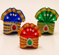 Sai Baba Pagdi Mukut | Size 5A | Pack of 6 | Multicolour | Diamond Stone Work | For Sai Baba, Krishna & Deity Idols