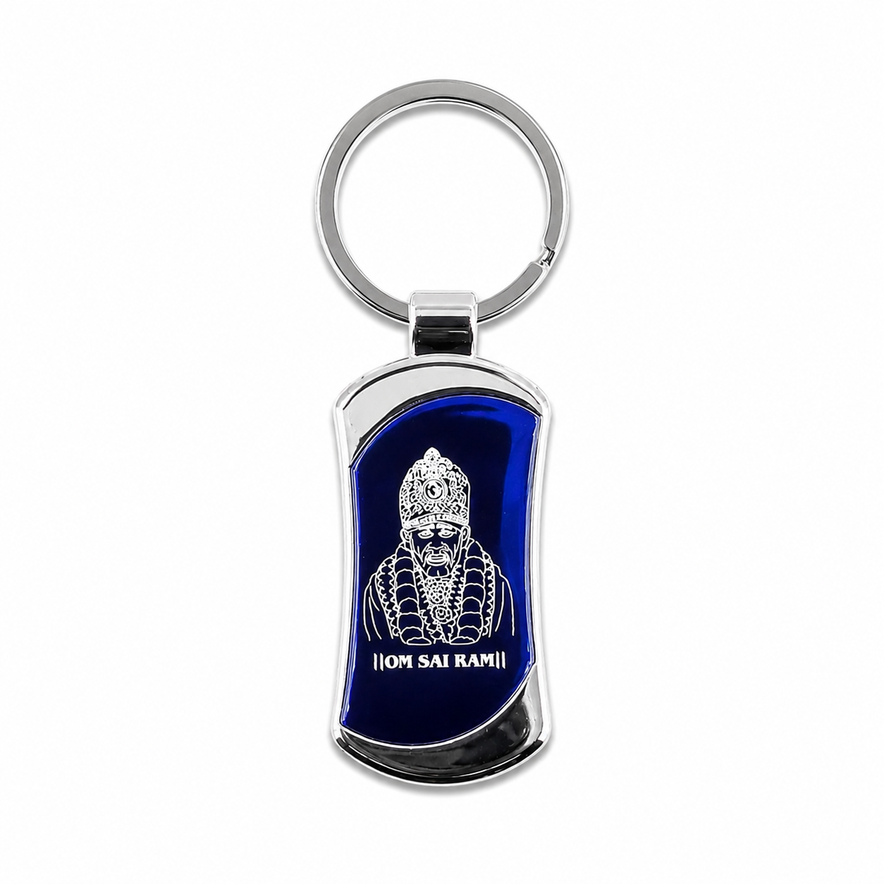 Shirdi Sai Baba Samadhi Mandir Stainless Steel Key Chain | Devotional Gift