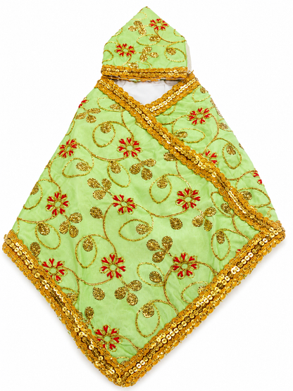 Shirdi Sai Baba Idol Dress with Pagdi | Pack of 6 | Size 7 | Mix Colours & Designs | Handmade Zari Work | Dry Clean