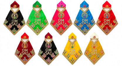 Shirdi Sai Baba Idol Dress with Pagdi | Pack of 6 | Size 3 | Mix Colours & Designs | Handmade Zari Work | Dry Clean