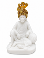 Sai Baba Dwarkamai Idol | Italian Marble Pure Resin | Gold | 15x10x20 CM | Home Pooja Room & Premium Gift