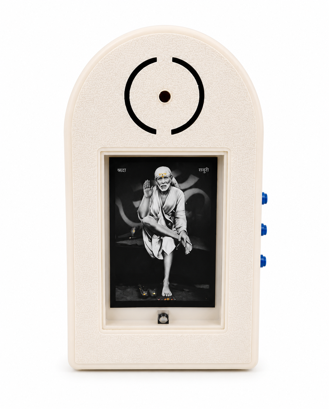 Shirdi Sai Baba Mantra Chanting Machine | Black | 21 Sacred Mantras | 150 GM | Meditation Pooja Worship