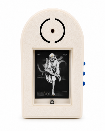 Shirdi Sai Baba Mantra Chanting Machine | Black | 21 Sacred Mantras | 150 GM | Meditation Pooja Worship