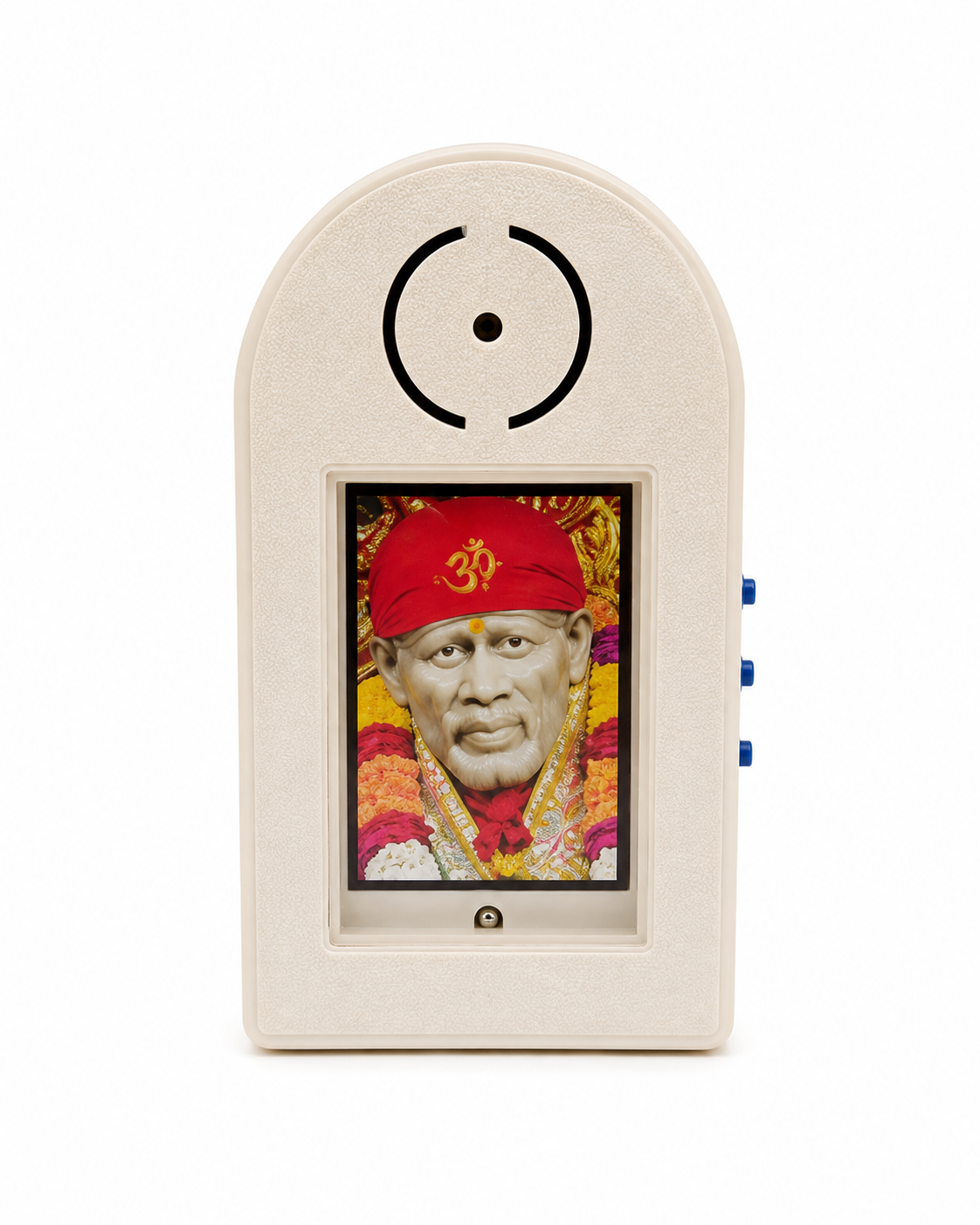 Shirdi Sai Baba Mantra Chanting Machine | Orange | 21 Sacred Mantras | 150 GM | Meditation Pooja Worship