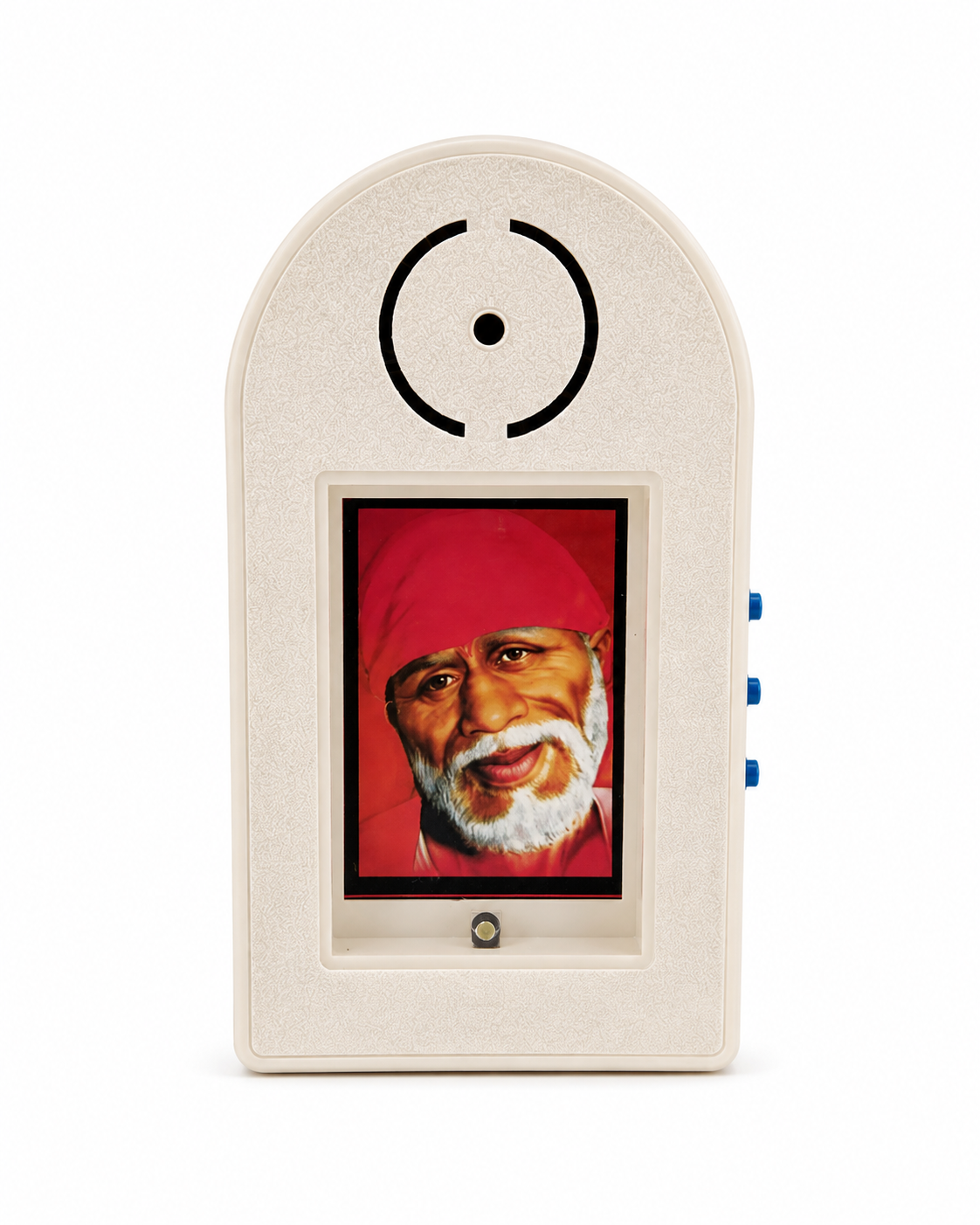 Shirdi Sai Baba Mantra Chanting Machine | Red | 21 Sacred Mantras | 150 GM | Meditation Pooja Worship