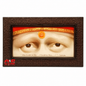 Shirdi Sai Baba Wall Hanging Photo Frame | Blessing Eyes | Stoneware | 10x10 CM | Home Temple Decor & Gift