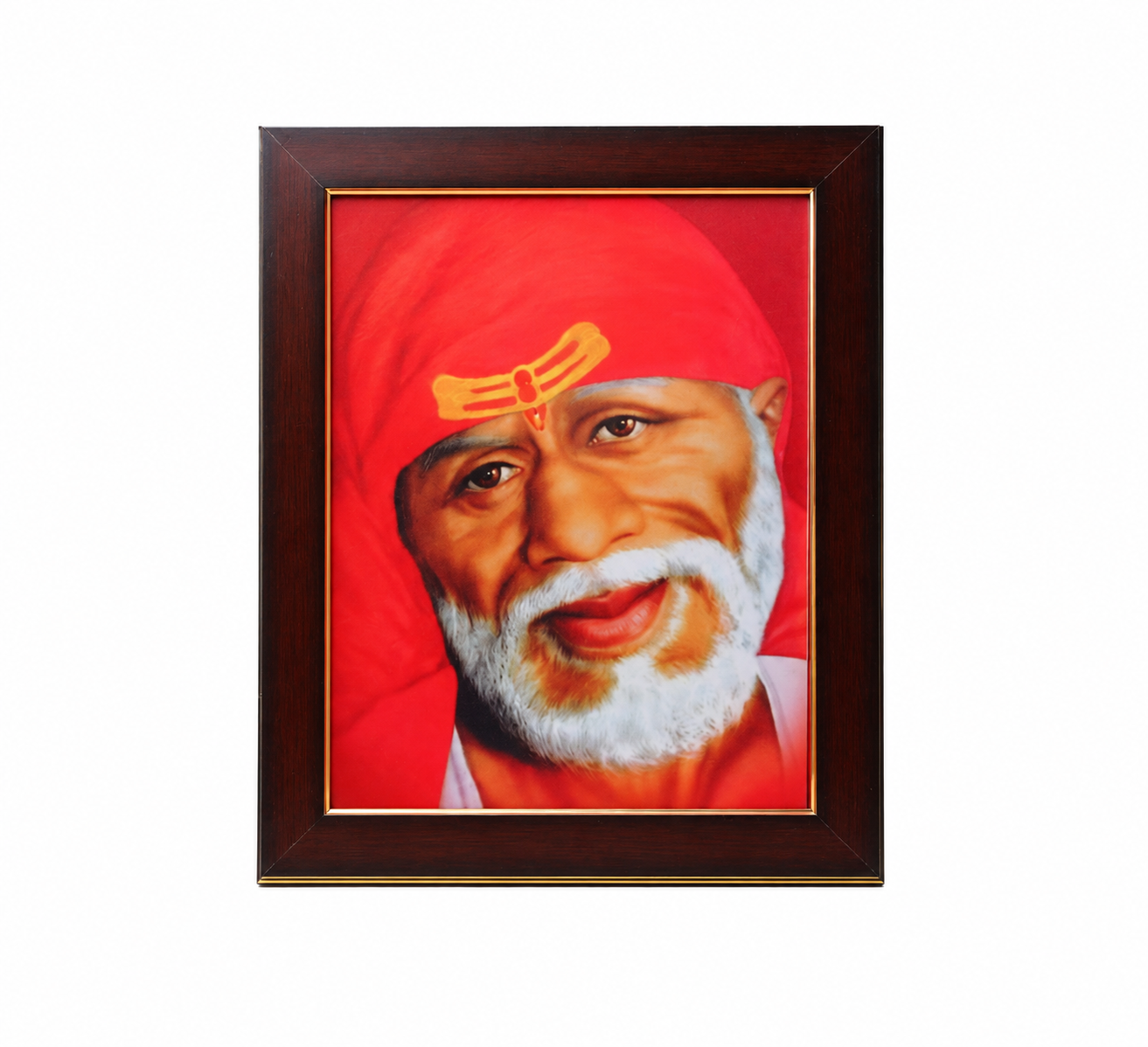 Shirdi Sai Baba in Pink Clothes Photo Frame | 8x10 Inch