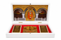 Shirdi Sai Baba with Charan Padukas Gift Box | Gold Plated | 4x6 Inch | Birthday & Office Party Gift
